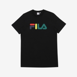 Fila Multi-color Logo - Miesten Poolopaita - Mustat | FI-55812